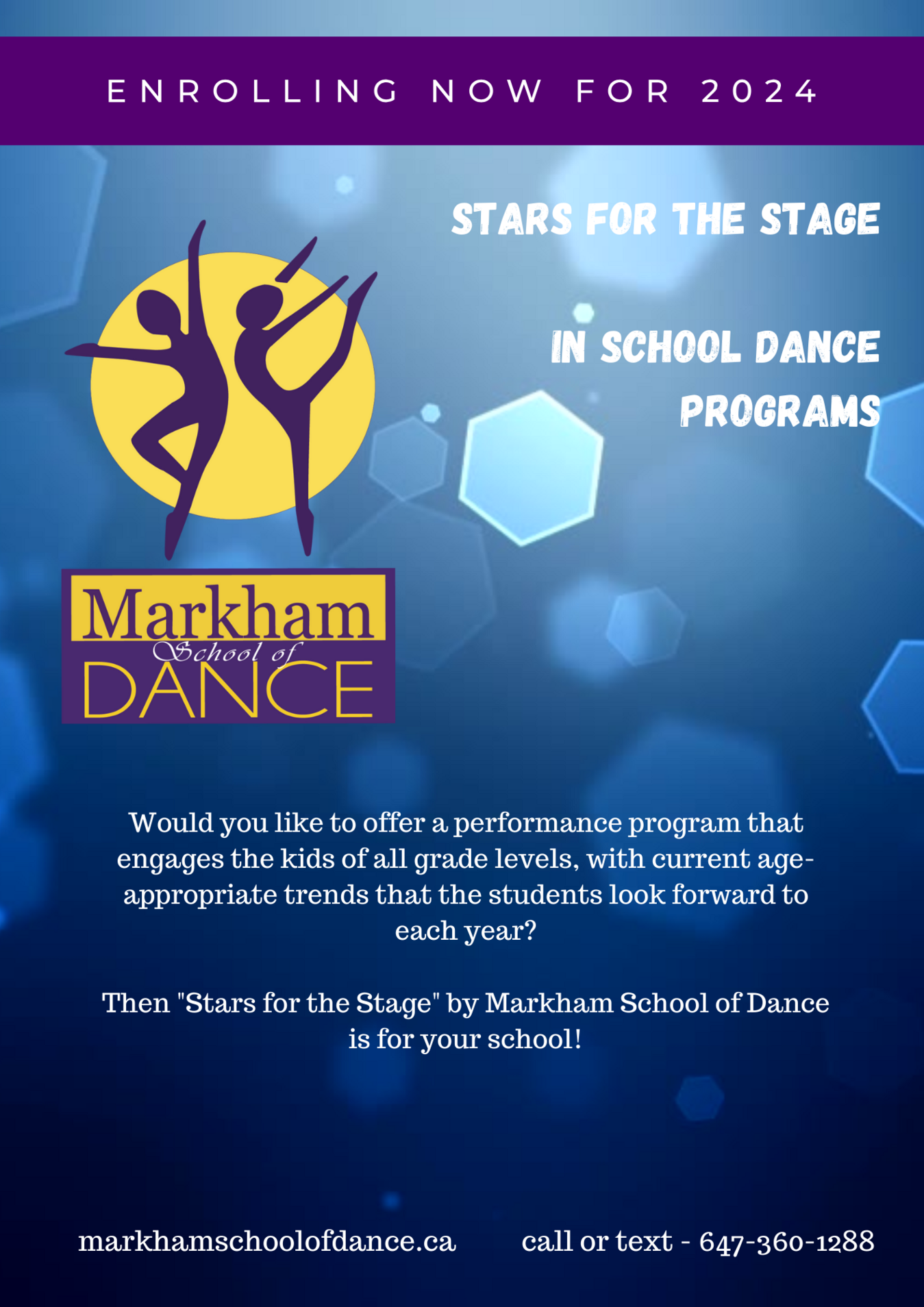 Stars for the Stage Program