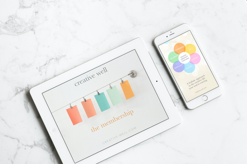 creative well membership ipad iphone copy