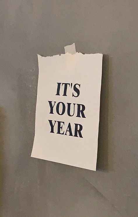 Its your year