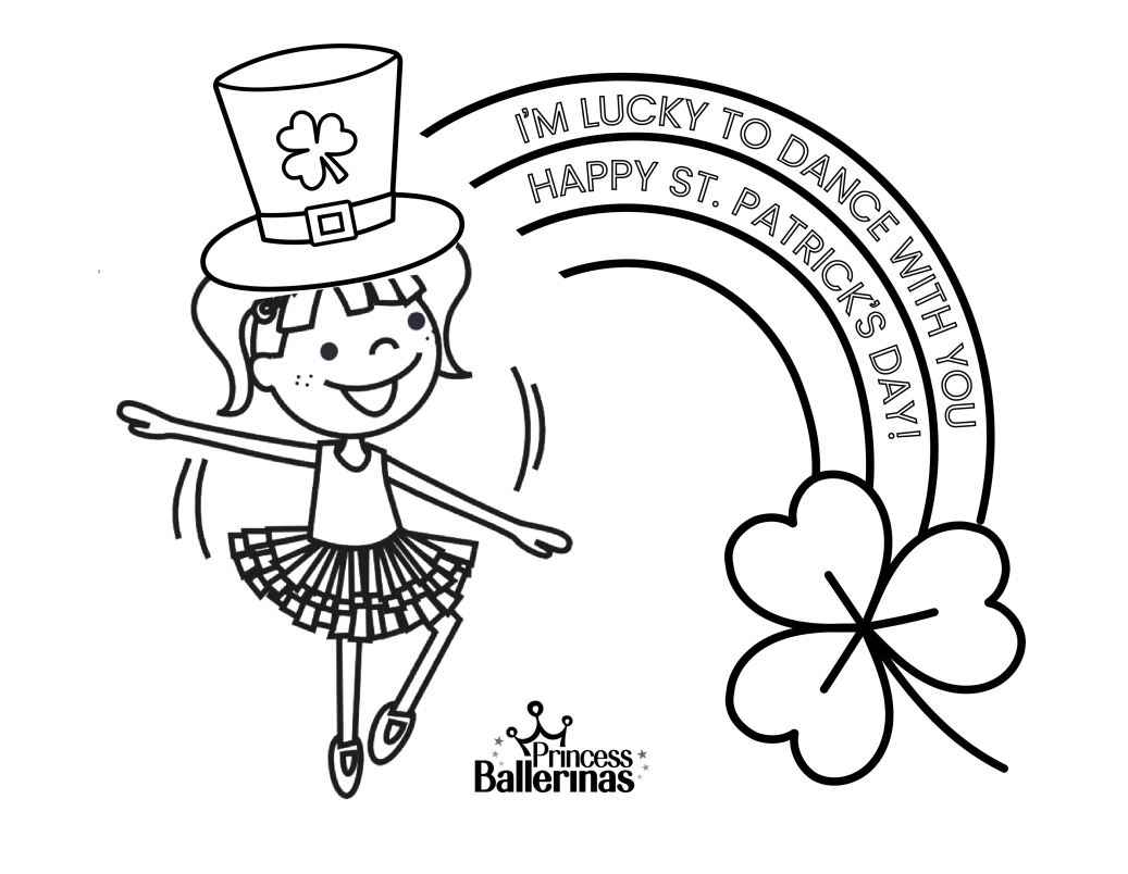 St patricks day coloring page image