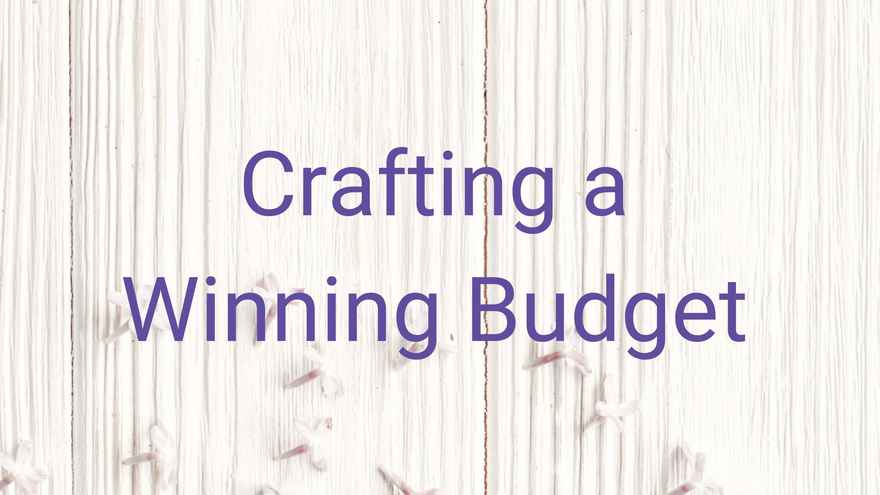 Personal Finances Blog - Crafting a Winning Budget - Spring Clean Your Finances 