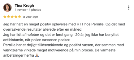 Testimonial fra google