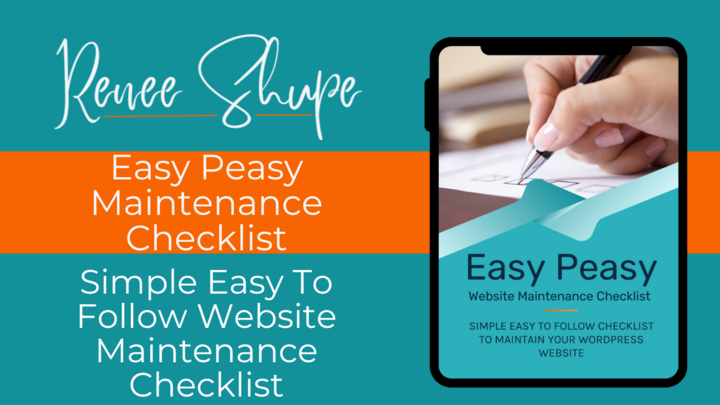 Easy Peasy Maintenance Checklist Product Thumbnail