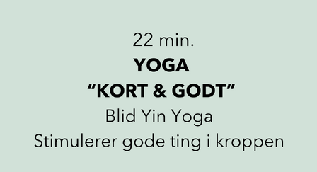 yoga kort og godt