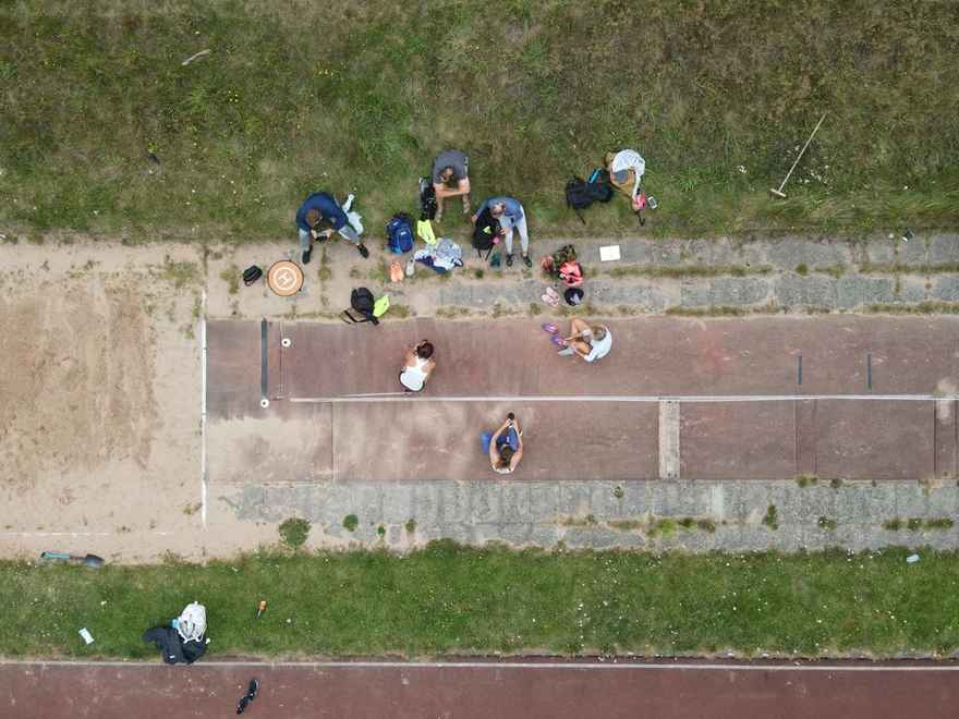 Drone Shot Multi girls