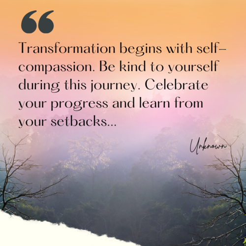 Transformation Tuesday self-compassion