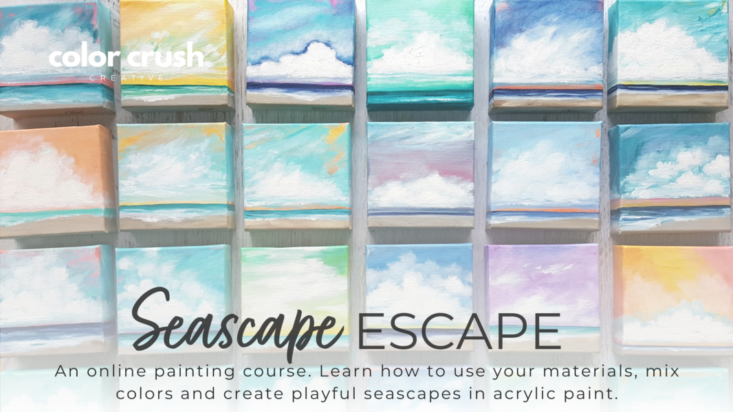 Title Card Color Crush Creative Course Seascape Escape