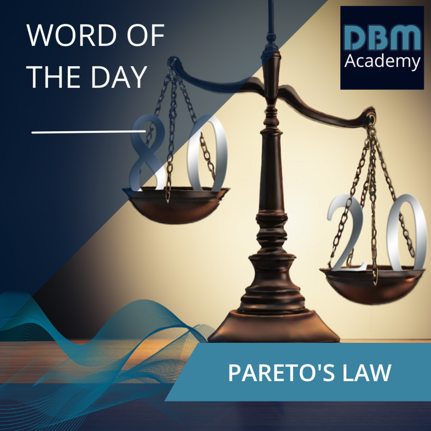 Word of the day - Paretos Law