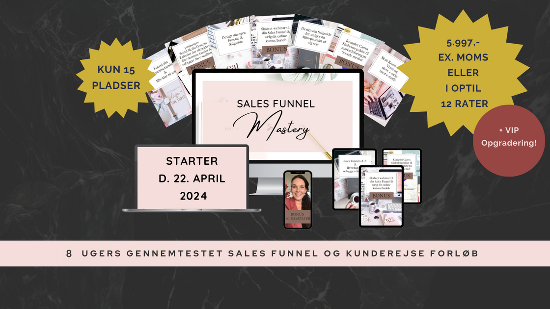 Workshop Sådan opbygger du en succesfuld kunderejse aka sales funnel