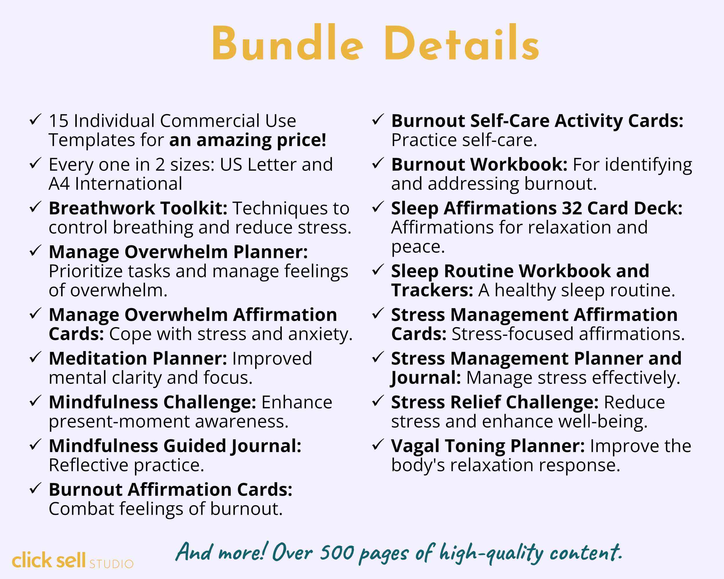 listing stress relief reseller canva template bundle