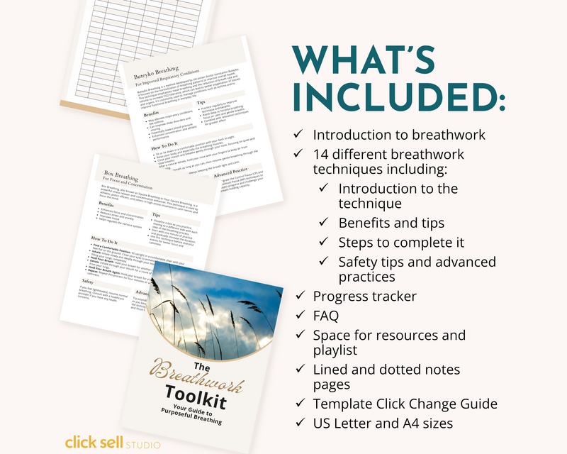 click sell listing images Breathwork Toolkit canva plr template_2
