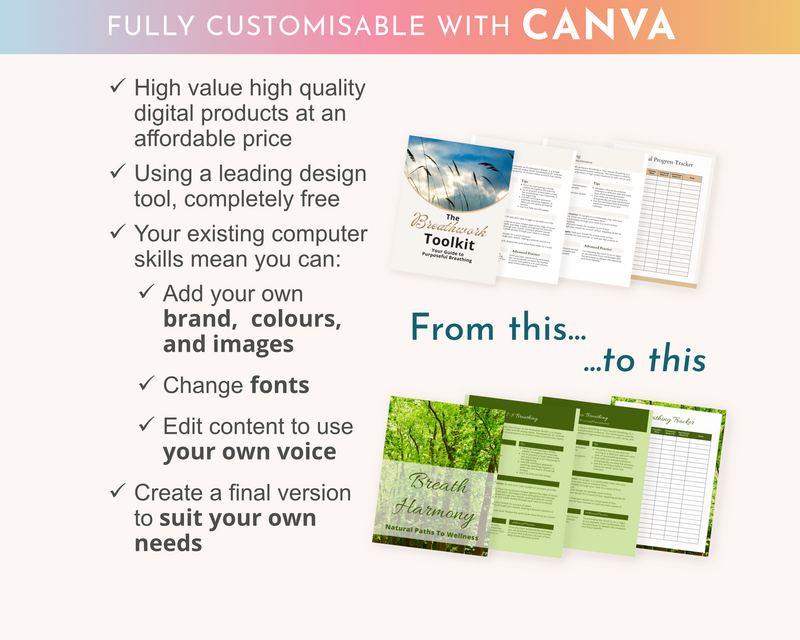 click sell listing images Breathwork Toolkit canva plr template_6