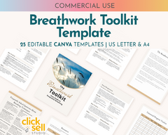 click sell listing images Breathwork Toolkit canva plr template_1