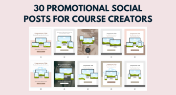 30 Promotional Social Posts For Course Creators