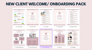 NEW CLIENT WELCOME ONBOARDING PACK