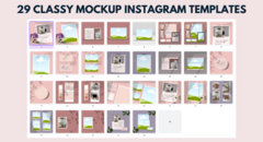 29 Classy Mockup Instagram Templates