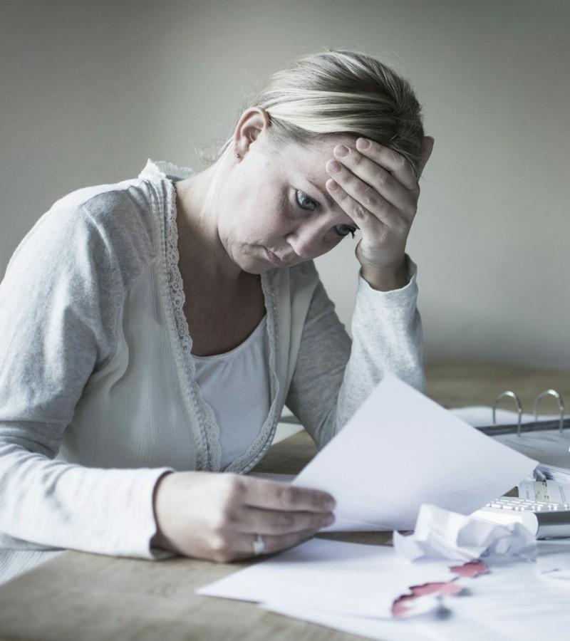 Tired woman 800x900
