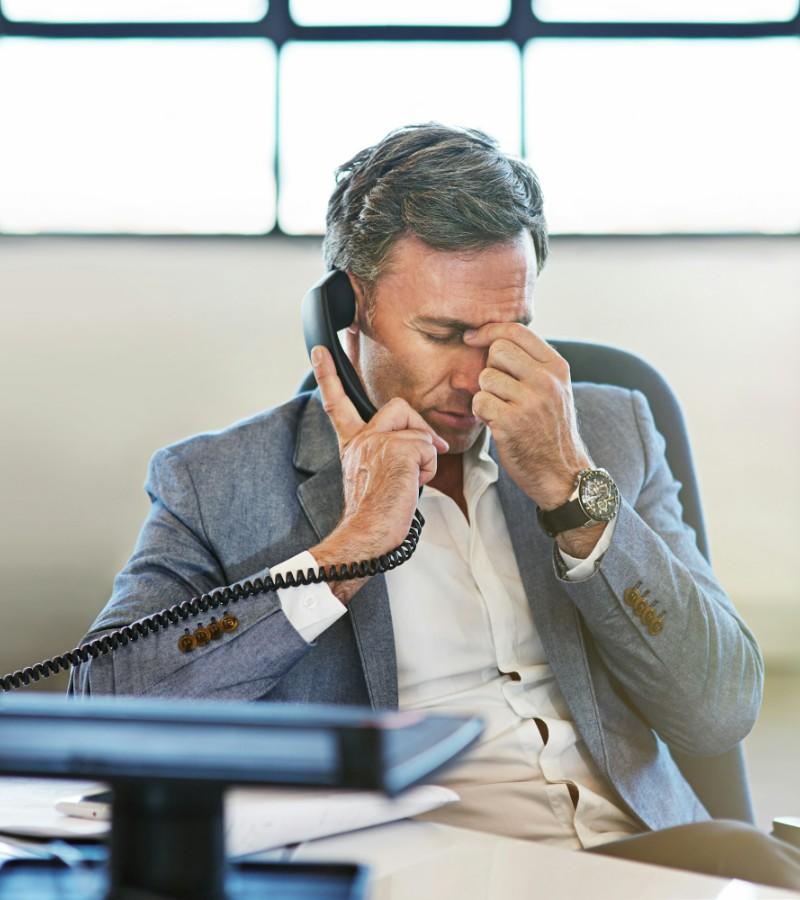 Tired man 800x900