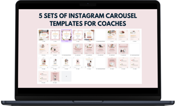5 sets of instagram carousel templates