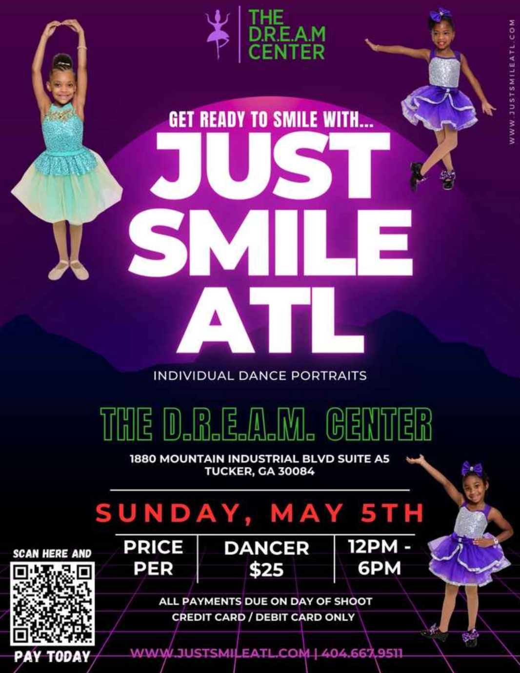 Just Smile ATL Picture Day Flyer 