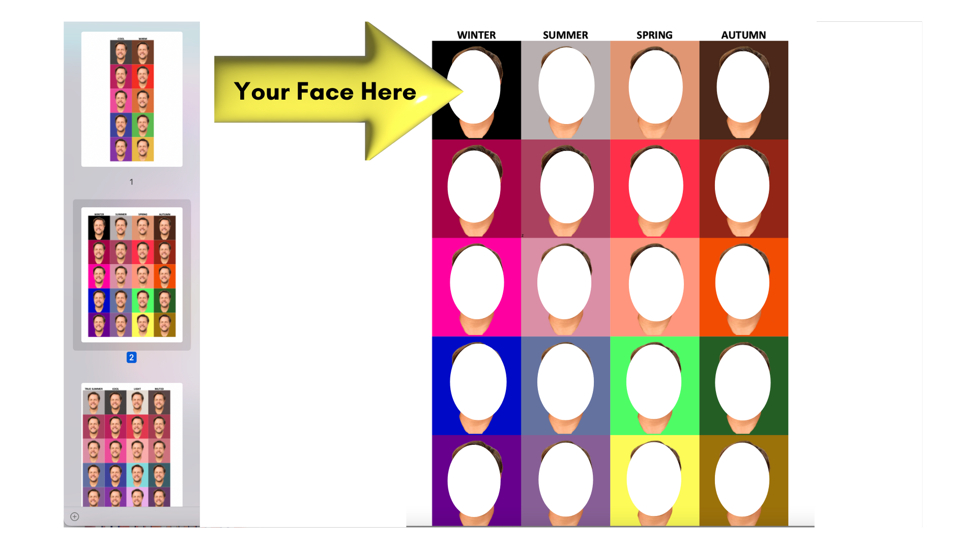 colour analysis demo graphic