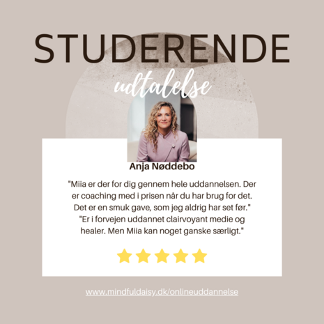 Miia er der for dig gennem hele uddannelsen. Der er coaching med i prisen når du har brug for det.