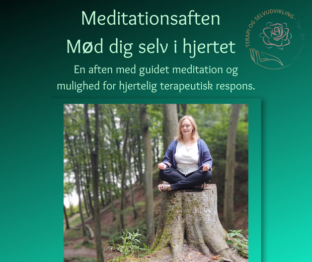 Meditationsaften - Mød dig selv i hjertet (Facebookpost-begivenhed) (Facebook-opslag)