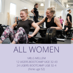 All Women Bootcamp uge 32-43