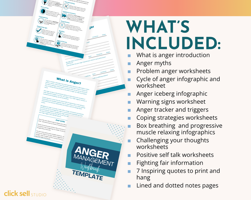 CSS anger management workbook PLR canva template_3