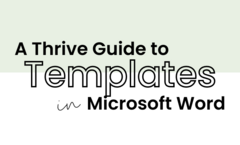 Cover - Word Templates Thrive Guide