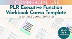 CSS executive function workbook canva template PLR simplero