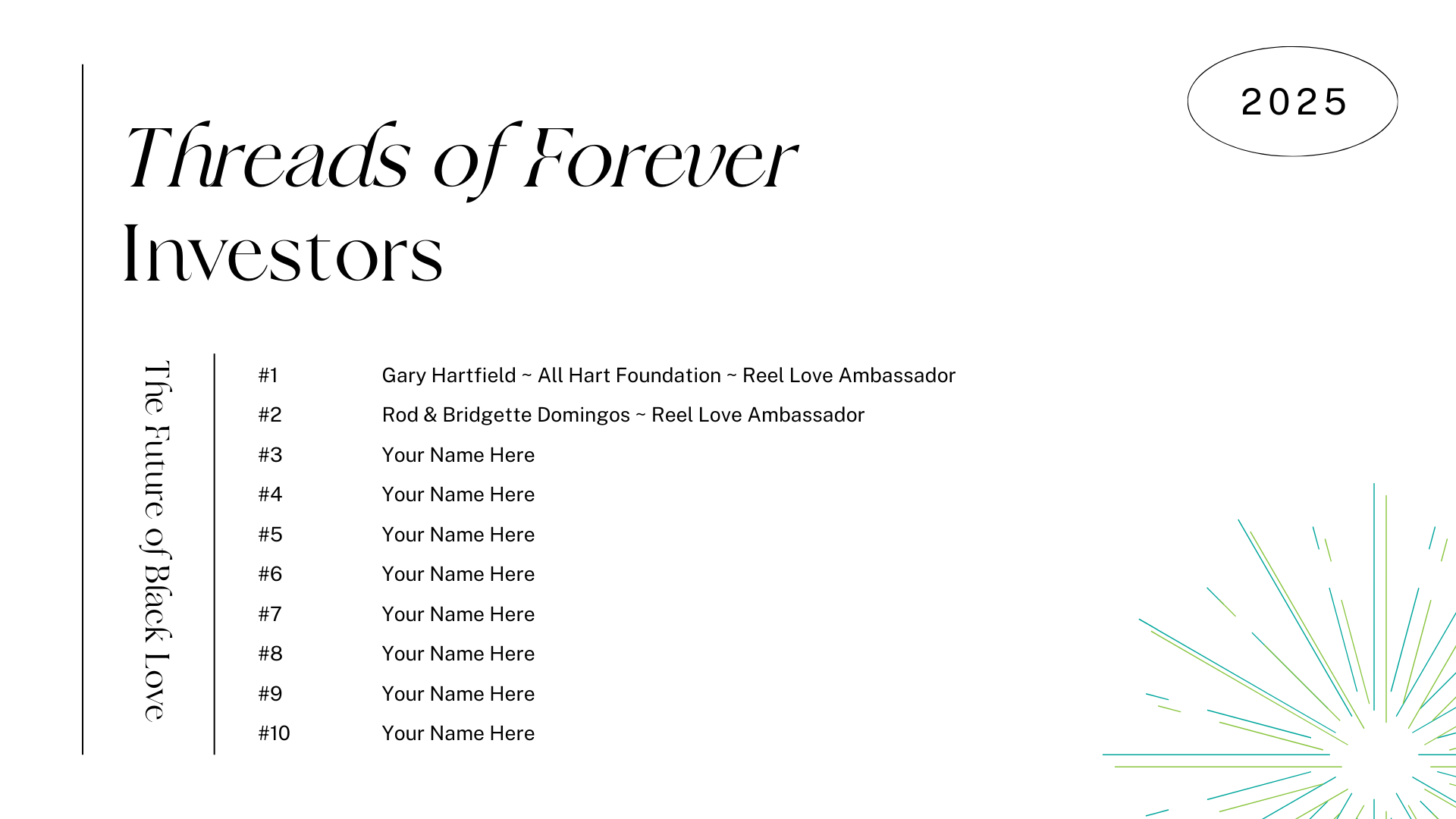 Threads of Forever Investors