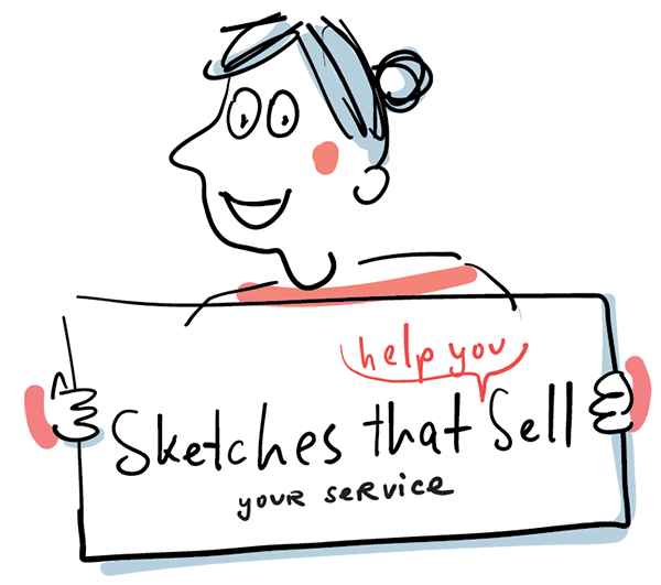 Sketches that help you sell your service