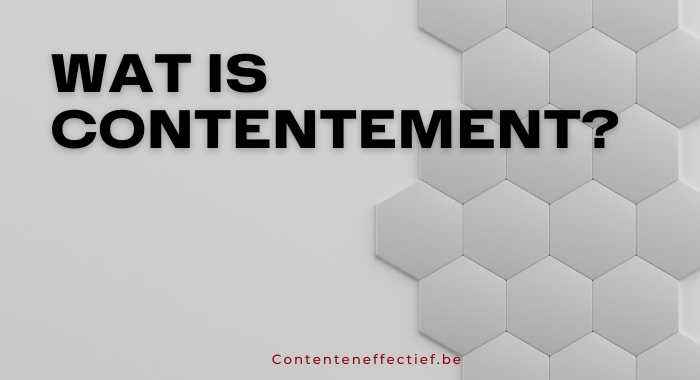 Wat is contentement