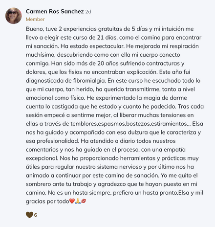 Testimonio Libérate
