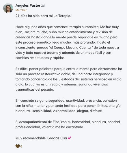 Testimonio Libérate