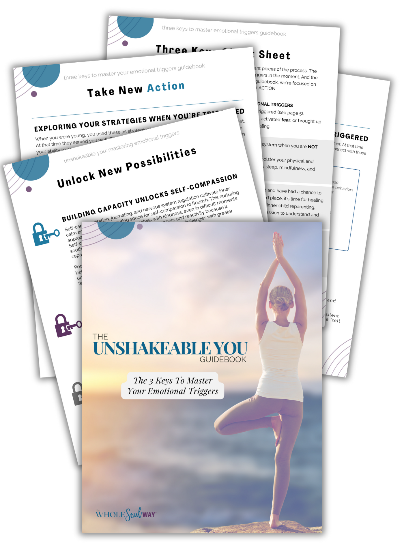 Unshakeable You 3 Keys to Master Emotional Triggers Mockup for Sales Page