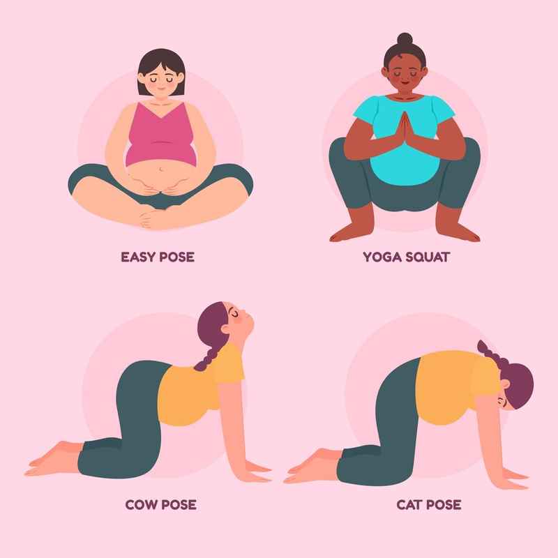 Gravid yoga tegninger