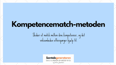 Samtalegeneratoren_Lektion 2_Kompetencematch