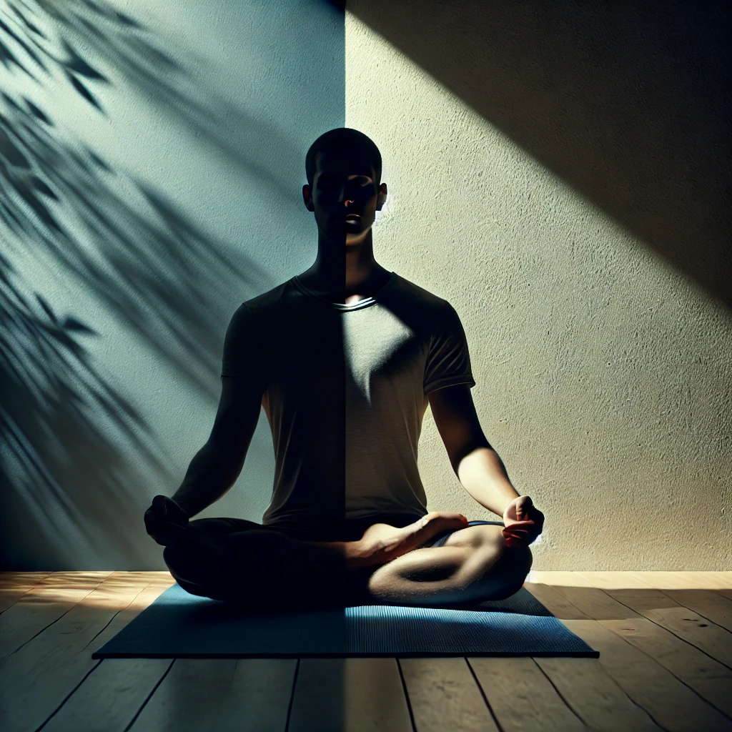 Shadow meditator - dark & light