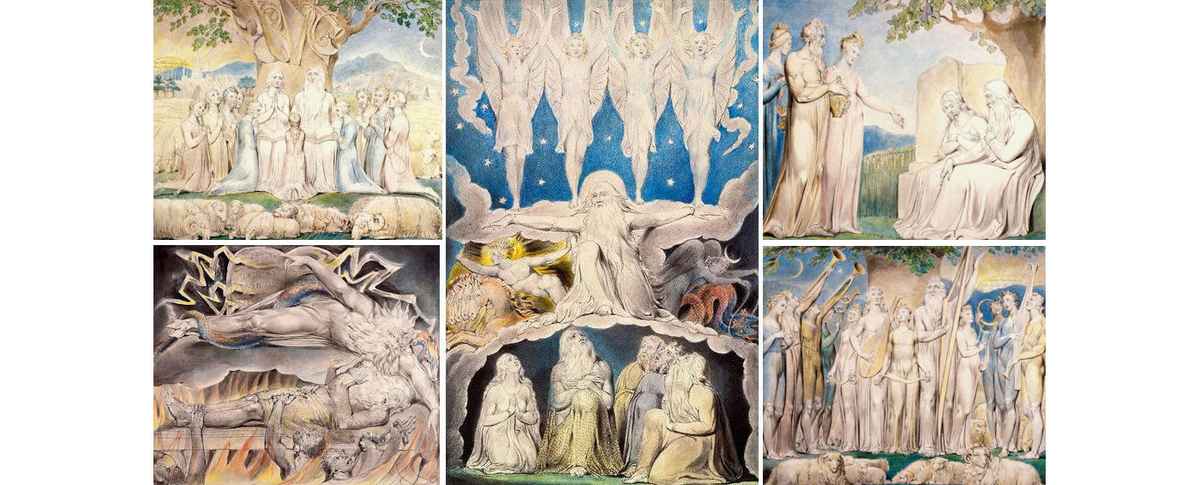 Selecte images from William Blake's Book of Job