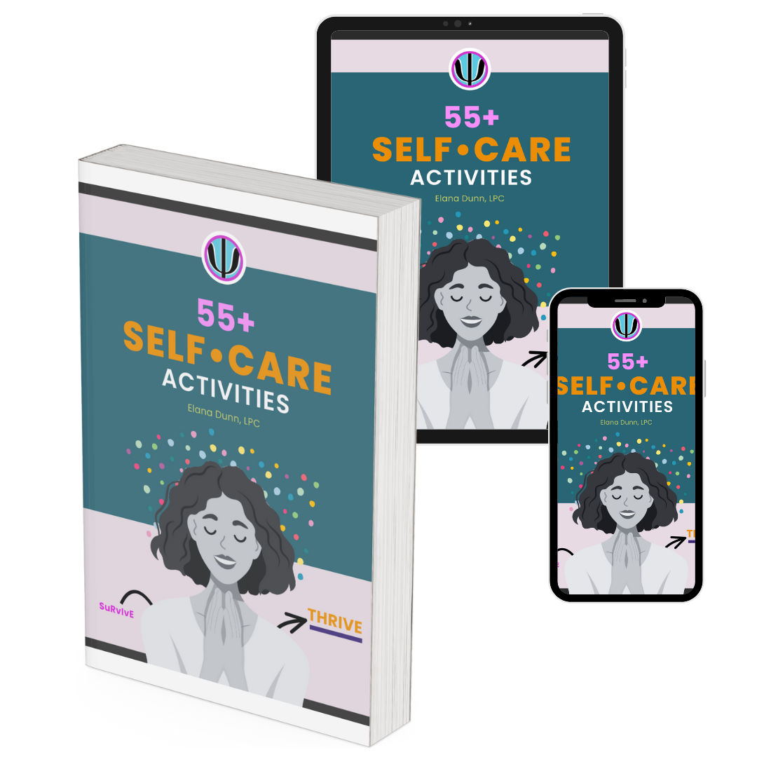 55+ Selfcare Activities Ebook Cover (1)