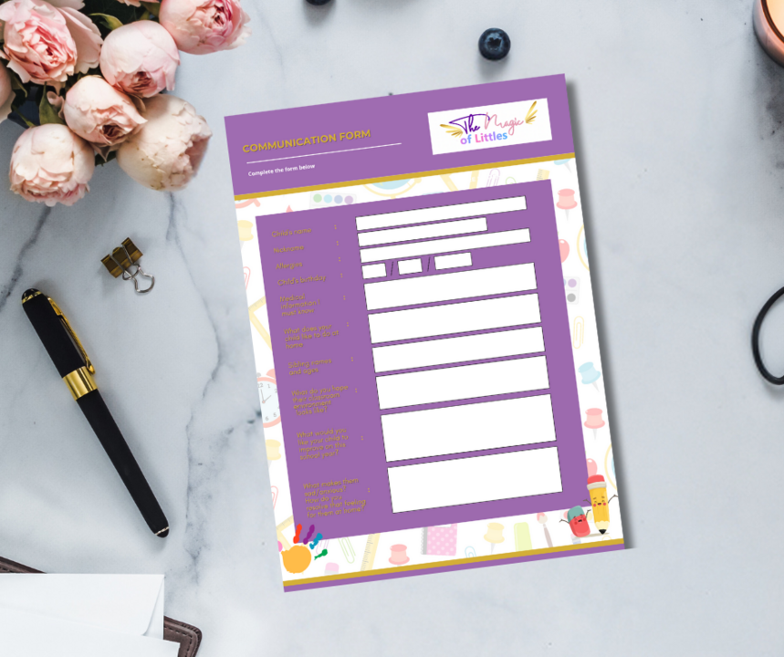 Communication Form Cover