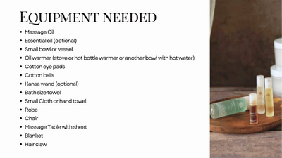 6 Equipment needed - Head massage ppt
