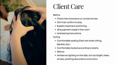 8 Client care before, during and after - Head massage ppt