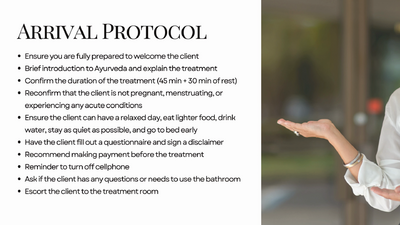 5 Client arrival protocol - client care