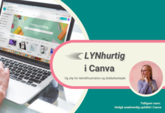 Lynhurtig i Canva - simplero profukt billede