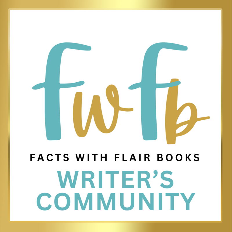 Facts With Flair Books Writer's Community logo (128 x 128 mm)