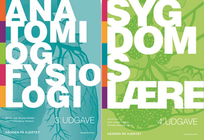 På E-medicus studerer du anatomi, fysiologi og sygdomslære ud fra Munksgaards bøger fra Hånden på Hjertet-serien i anatomi og fysiologi samt sygdomslære