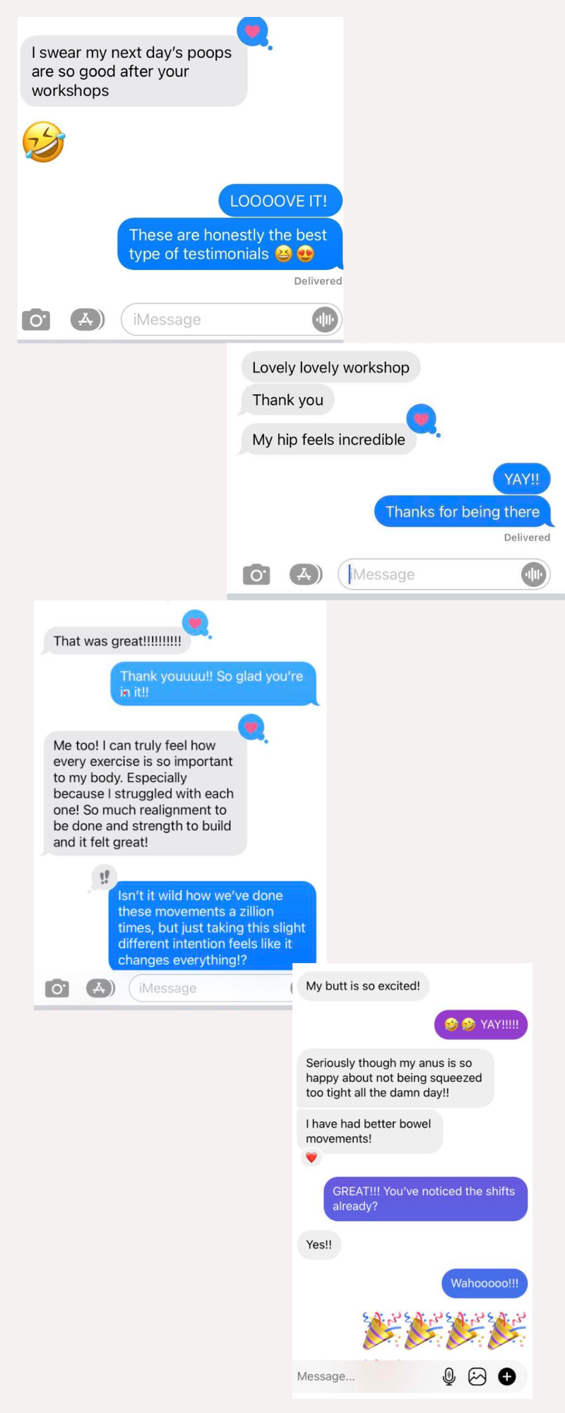 website text responses - MOBILE 